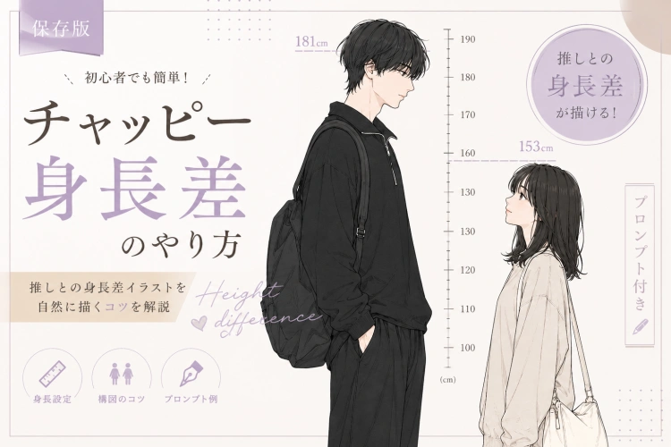 チャッピー身長差のやり方｜推しとの身長差イラスト用プロンプト付き