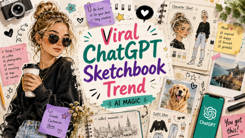 ترند Sketchbook الفيروسي من ChatGPT