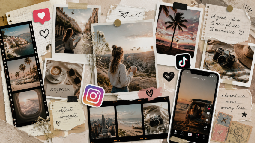 Вирусный фотоколлаж для Instagram