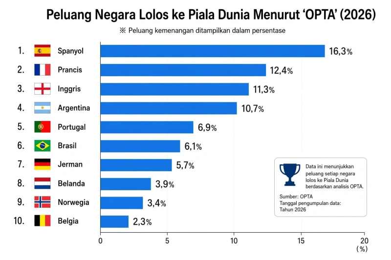 Negara yang Sering Masuk Daftar Teratas dalam Data Publik