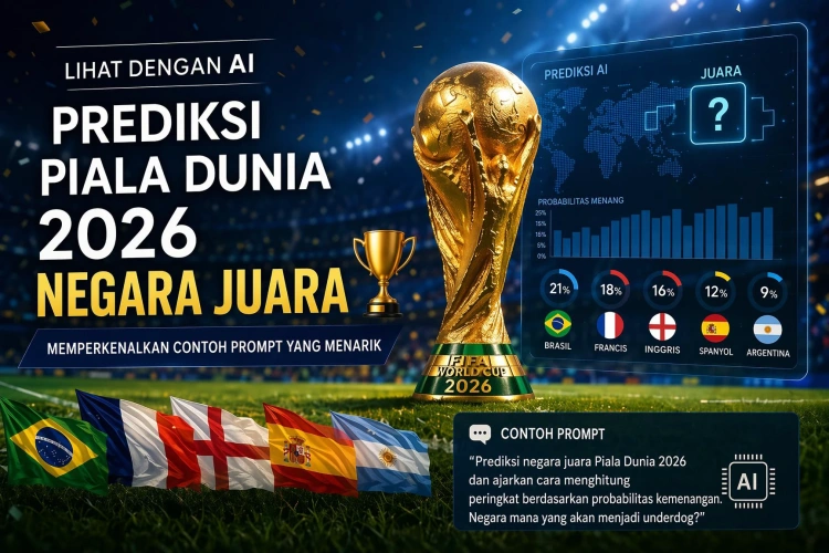 prediksi juara Piala Dunia 2026 dengan AI
