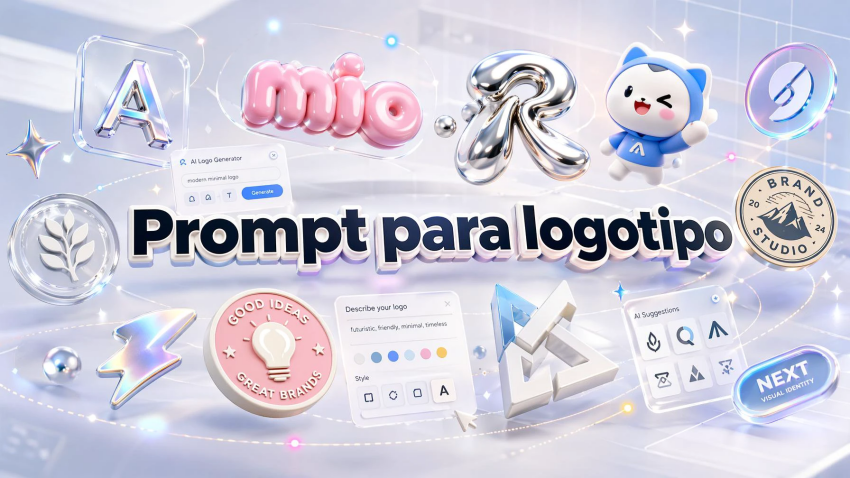 57 prompts para logotipos con IA para crear logos únicos