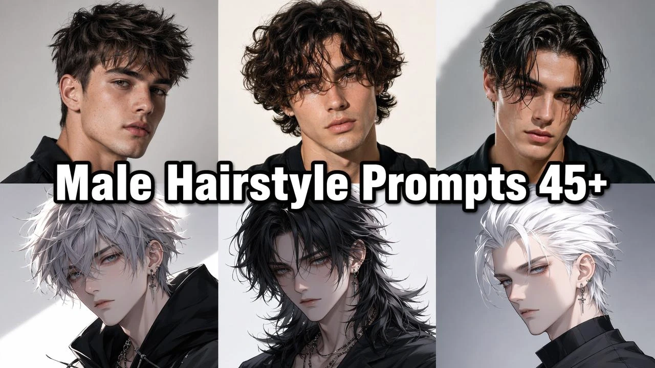 Male Hairstyle Prompts: 45+ AI Hair Ideas for Men