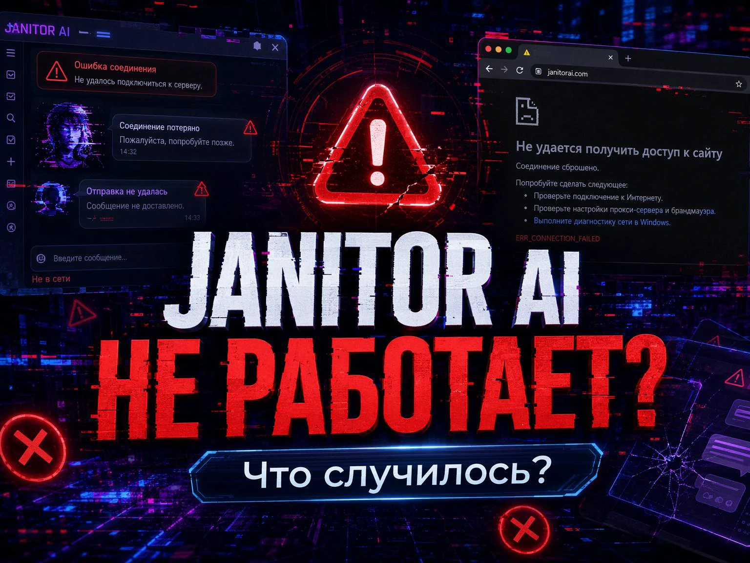 Почему Janitor AI не работает: причины и решения 2026