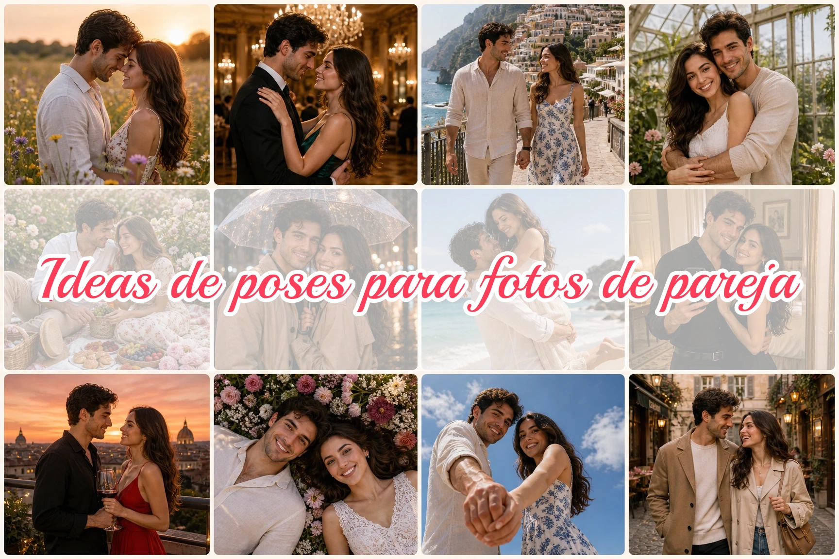 36 prompts de poses de pareja para fotos con IA en ChatGPT