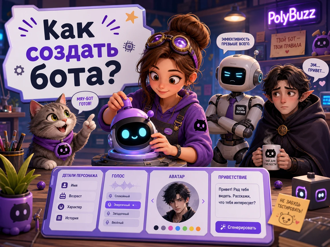 Как сделать бота в PolyBuzz: простой гайд для новичков