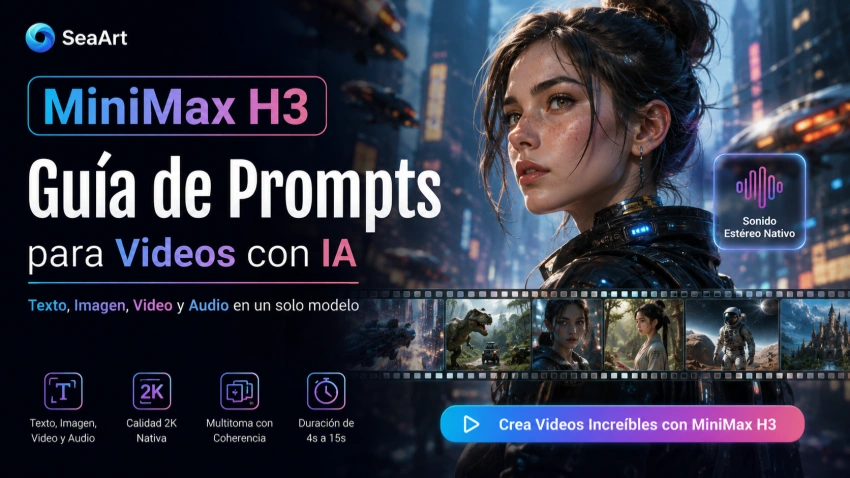 20 prompts de MiniMax H3 para crear vídeos con IA