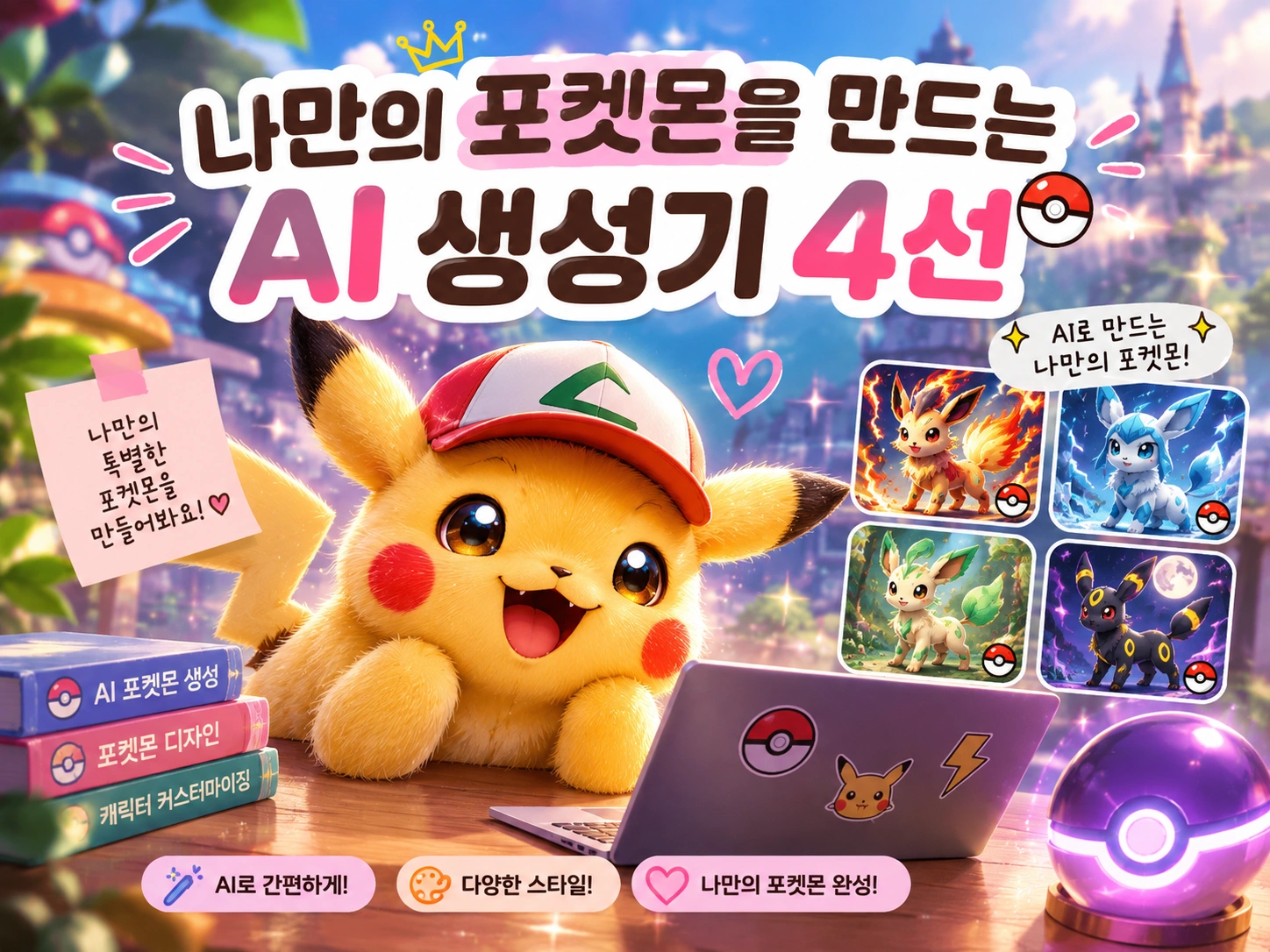 AI 포켓몬 생성기 추천 4선｜나만의 팬메이드 포켓몬 만들기