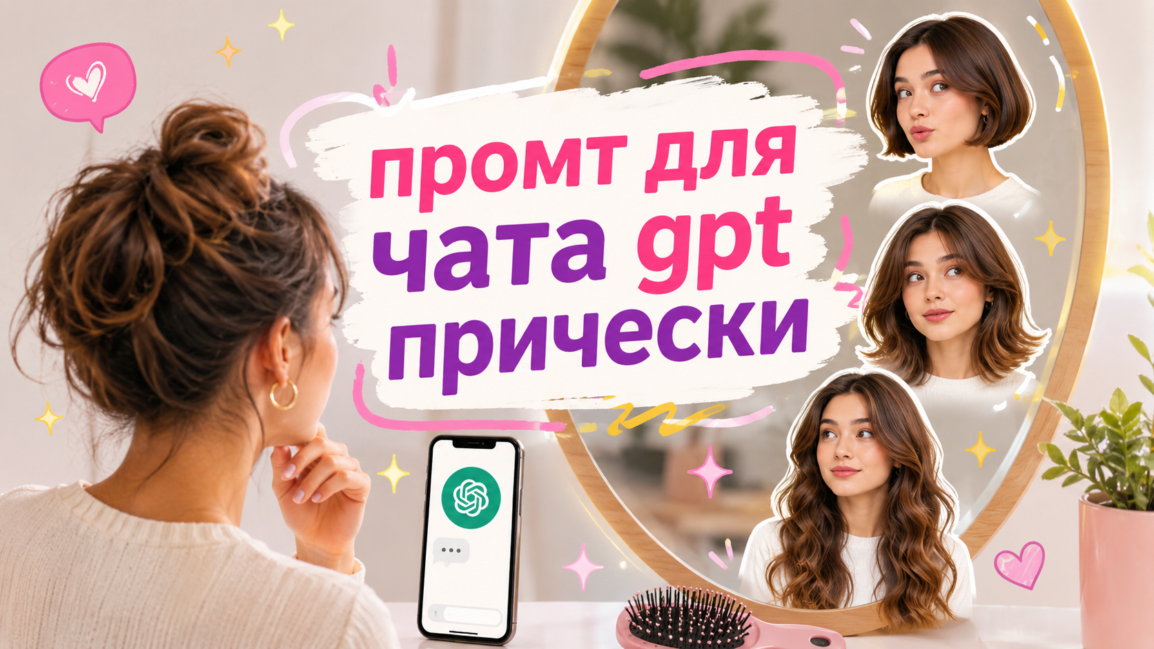 Промт для чата GPT прически: 35 готовых промтов по фото