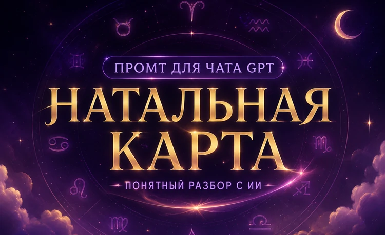 Промт для чата GPT натальная карта: 17 готовых запросов