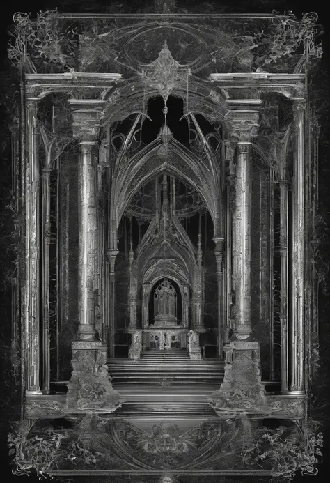 Photo of the process that takes place in the text-to-image software with artificial intelligence at the first moment of generation.