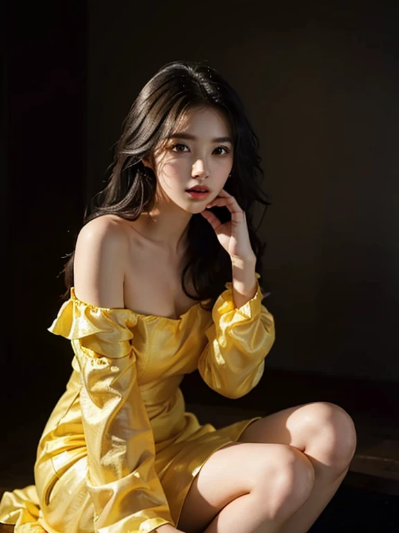 1girll, 175 cm,Korean K-POP idols and models ,23 years old,Soft body, jet-black hair, Wavy Hair,Whole body, hair grows to waist, Whole body,((From head to foot)),close-up, 8K, Raw photo, Best Quality, masutepiece,Realistic, Photorealsitic,Cute(Front Focus)...