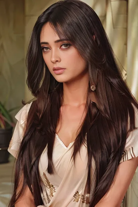 super long hairs, very long hairs, highly detailed hairs, absurdly long hairs, voluminous long hairs, straight posture, (((girl holding her hairs and tieing them)))