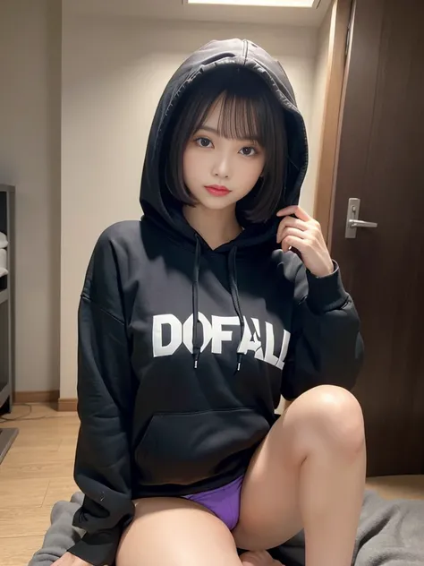 Black hoodieを着た女性の全身撮影、Black hoodieを着た女の子、girl wearing hoodie、black haired girl wearing a hoodie、Black hoodieを着ている、Black hoodie、Wearing a black hood、Diravadilumrat、wearing hoodies、服を着たBlack hoodie、特大のwearing hoodies、wearing hoodies、wearing hoodies,(The low...