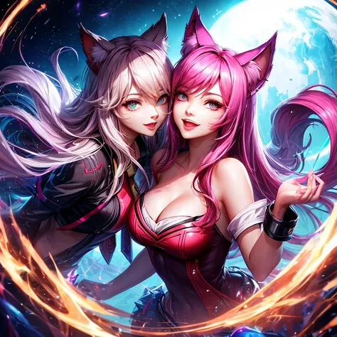 KDA_Ahri, Sorriso, sentado