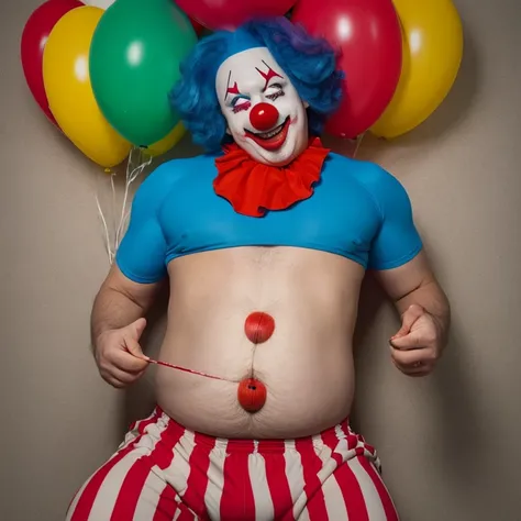 Clown man gets fat Clown man&#39;My stomach is getting rounder