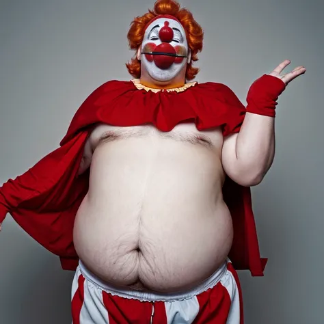 Clown man gets fat Clown man&#39;My stomach is getting rounder