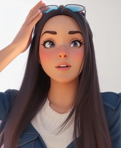 Uma mulher estilo disney pixar, alta qualidade, melhor qualidade