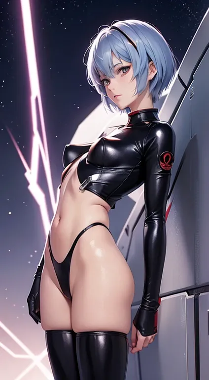 Shin Evangelion，ayanami rei，Half-body diagram，Bigchest，leather clothes