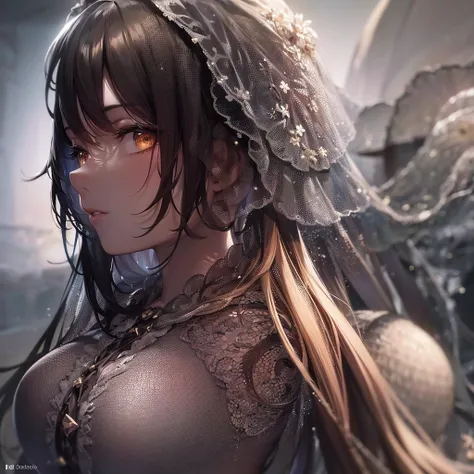 (master piece, best quality, ultra-detailed),1girl, medium breasts, bright eyes, long hair, (((beautiful girl))), beautiful and detailed face, Detailed eyes, Night, dust particles in the air, (( black theme)), ((((dust theme)))),