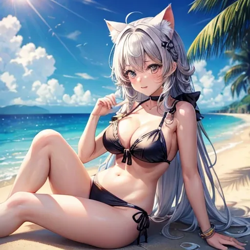 cat ear,The bikini,