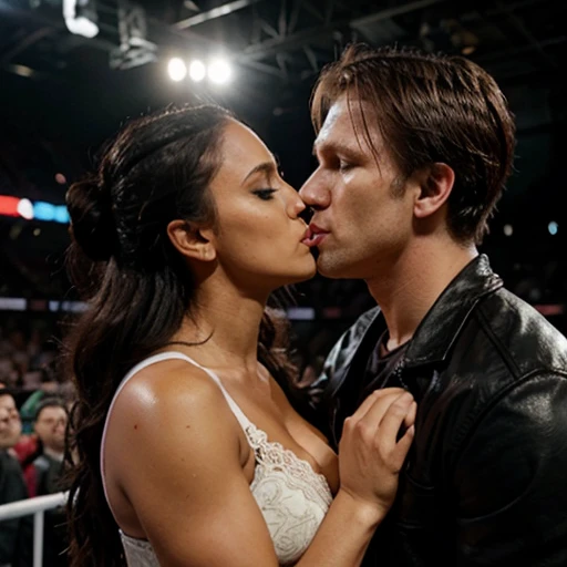 Zelina vega kissing dean ambrose