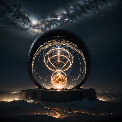 Imagine a luminous circuit board, intricately weaving through a cosmic backdrop, with each illuminated node representing a unique insight or breakthrough in the world of artificial intelligence. The convergence of technology and the cosmos symbolizes the l...