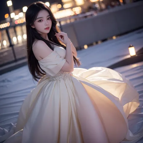 in the darkness of night，A stunning beauty appeared in my field of vision。She has long hair that is as black as night，Every hair exudes charming luster。light breeze，Her long hair flowed like a waterfall，Like a moving starlight in the dark night。

Her deep ...