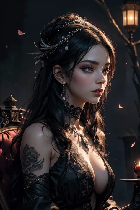 (best quality,4k,8k,highres,masterpiece:1.2),ultra-detailed,(realistic,photorealistic,photo-realistic:1.37),beautiful detailed eyes,beautiful detailed lips,extremely detailed eyes and face,longeyelashes,curvy figure,fair skin,tattoos,unique jewelry,chinese...