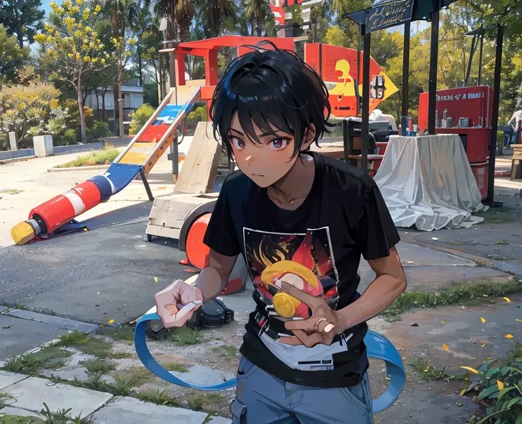 boy leaning on a red metal bar in a park, loli, en un parque, lindo chico emo, peruvian boy looking, boy has short black hair, 14 yo berber boy, next to a tree, Leonid, Furthermore, en Egipto, Tomada con una DSLR Canon, alejandro, Tomada con una Pentax K10...