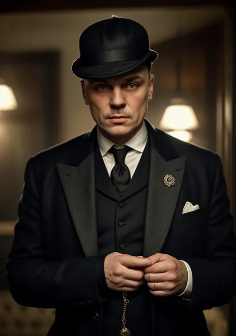 dušan vlahović in the peaky blinders style