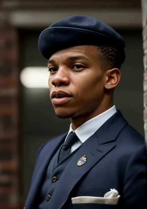 Kylian Mbappé in the peaky blinders style