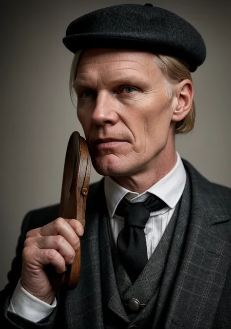 Erling Haaland in the peaky blinders style