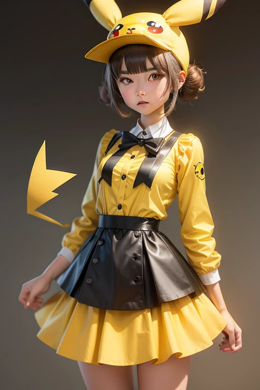 anthropomorphic pikachu girl