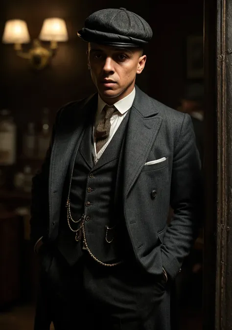 Marquinhos in the peaky blinders style