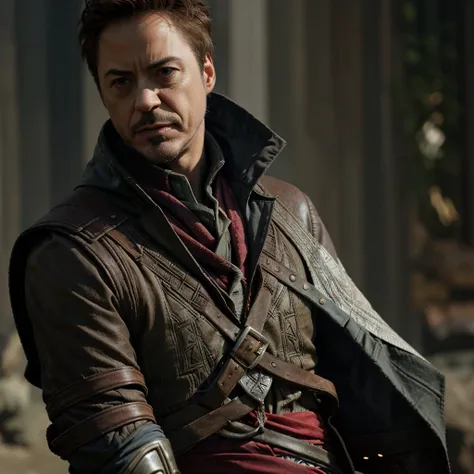 robert downey junior in the assassins creed style