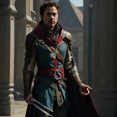 robert downey junior in the assassins creed style