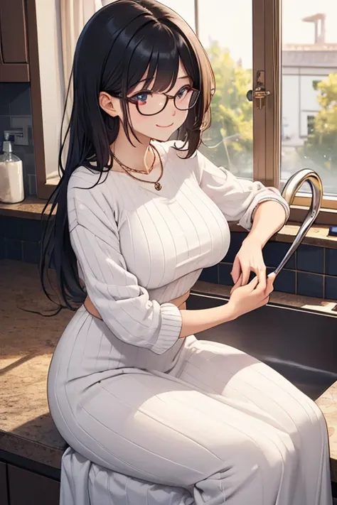 //Character
1girl, newlywed woman, slim and soft, medium large breast, ultra detailed face, super cute, innocent, pear-shaped face, thick eyeblow, sparkly pupils, translucent skin, smiling full of compassion, black hair, straight long hair, straight bang, ...