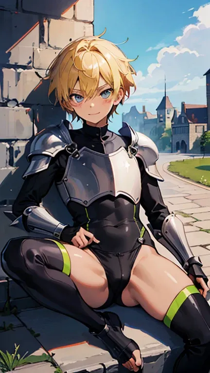 (((Official art,superfine illustration,hight resolution, masutepiece, best qualtiy,Best Quality,)))hightquality, detaileds, (A little boy),12 years old, A young knight male idol with a super cute face,A boy as beautiful as Planding, Cool handsome face with...