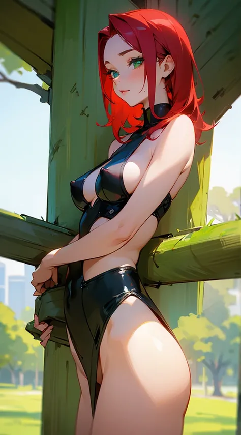 A Beautiful Young Woman with Red hair Green eyes and fair skin (NSFW)