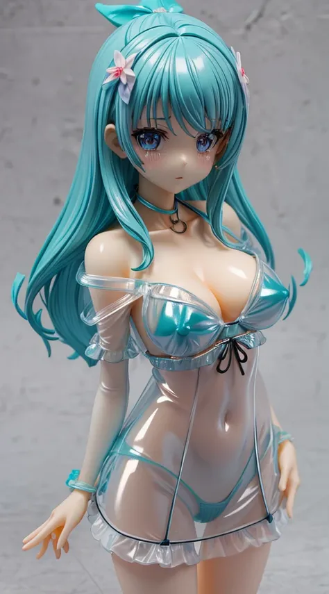 Ultra Miniature Paintings,pvc revoltech,figma,Crystal clear shining eyes,embarrassed from,Bright face,Crying face,Cute,A sexy,goddes,kawaii girl, Constriction,big breasts thin waist,Slim big,Nipple protrusion,toppless,long, shiny hair,Transparent glossy vi...