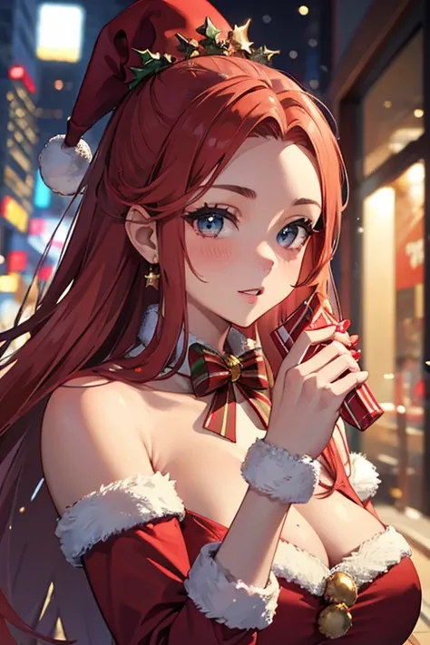 Christmas、Beautuful Women、meaty、Glamour、Santa Claus Cosplay、