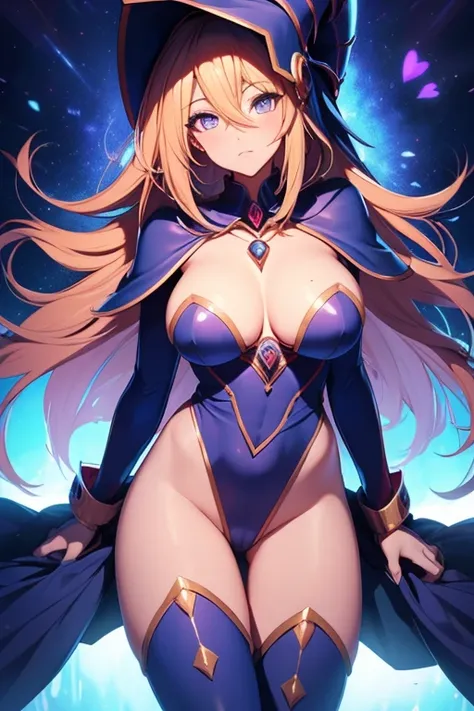 (ultra-detailed CG art, best quality, masterpiece:1.2),(sexy dark magician girl with extremely detailed and symmetrical attractive face:1.2),, ((heart-shaped areolas)), ((completely nude)), ((breasts and areolas exposed)), ((vagina and clitoris and vulva e...