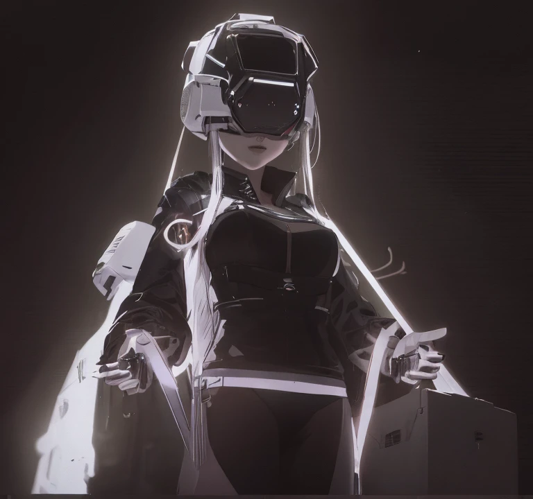 ((La mejor calidad)), ((obra maestra)), (muy detallado:1.3), ...............................................................................................................................................3D, Beautiful (cyberpunk:1.3) Mujer hacker, peinado ...