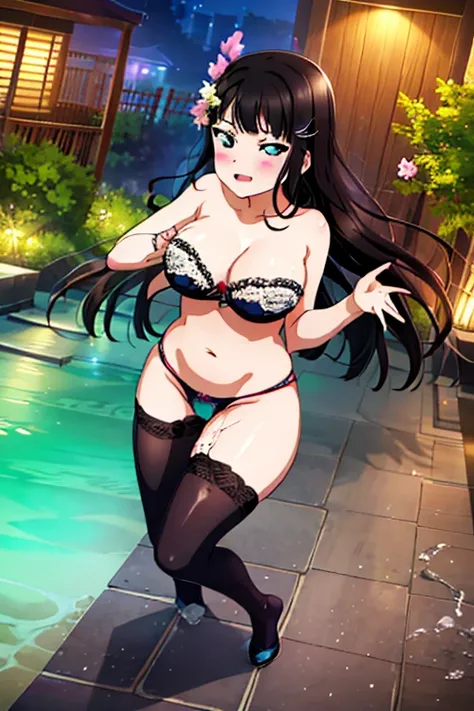 top-quality、front facing、Numazu City、Kurosawa Diamond、Ahegao、Facial expressions during estrus、Perfect limbs、perfect fingers、One beautiful woman、 super gigantic breast、Titty fuck close-up、Wearing stockings、open the thighs outwards、M-shaped legs、　insertion 、...