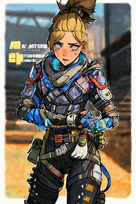 Wattson From Apex legends, Lewd,Nsfw,Blonde harre ,shy,witzig,sexy,