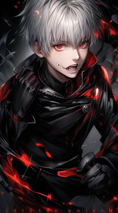 anime character with a black jacket and red eyes in a circle, ken kaneki, kaneki ken, 4 k manga wallpaper, high quality fanart, a silver haired mad, kaworu nagisa, anime boy, best anime 4k konachan wallpaper, anime wallaper, anime art wallpaper 8 k, in an ...