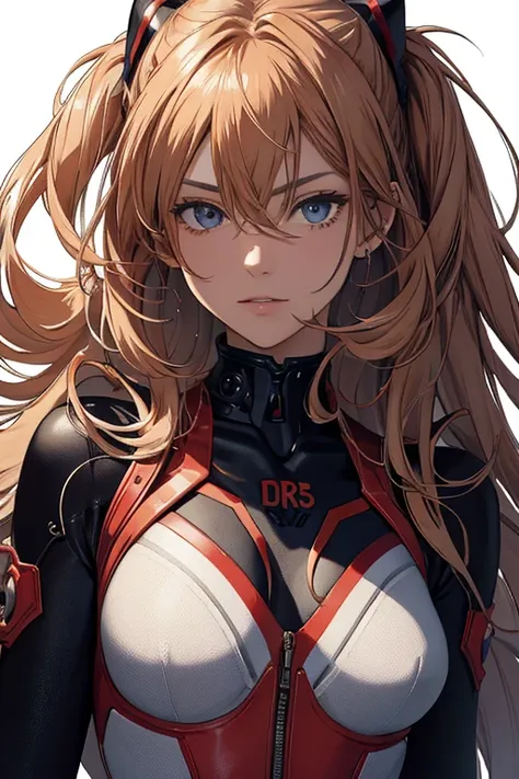 official art, unity 8k wallpaper, ultra detailed, beautiful and aesthetic, masterpiece, best quality, realistic, close-up, skindentation, souryuu asuka langley, interface headset, bodysuit under clothes, detailed eyes, detailed face, detailed hair, black b...