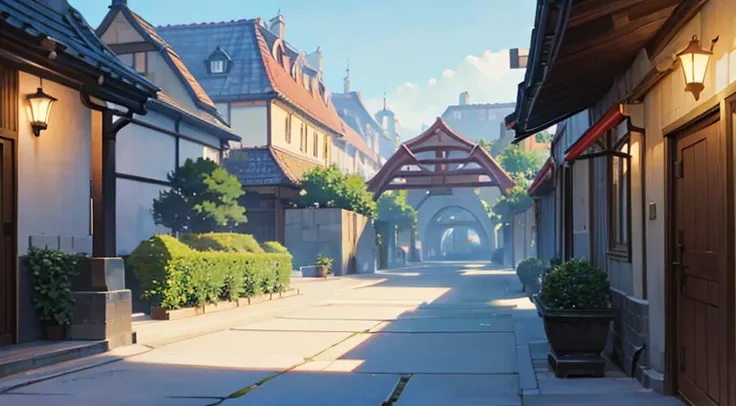 style of makoto shinkai, beautiful anime scene