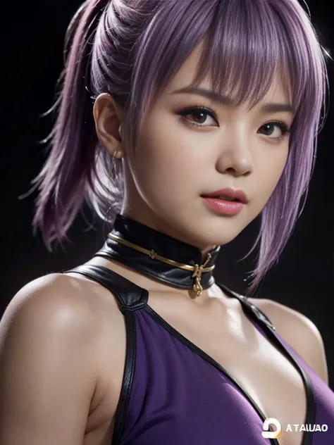 "AYANE" (best quality,ultra-detalhado,Realistic:1.37), retrato, Detailed eyes and facial features, textura de pele delicada e suave, Corpo Perfeito, textura ultra realista, maquiagem perfeita, maquiagem vermelha nos olhos, batom vermelho,  angry expression...